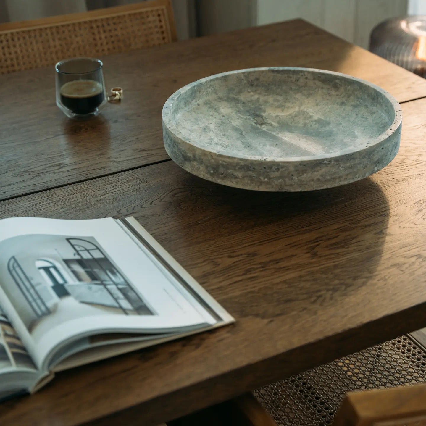 Kiwano Travertinschale